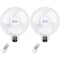 Simple Deluxe Heavy Duty Stainless 16-Inch Digital Wall Mount Oscillating Fan w/ Remote, 2-Pack, 2PK HIFANXWALLDIGIT16X2 - alternate 1